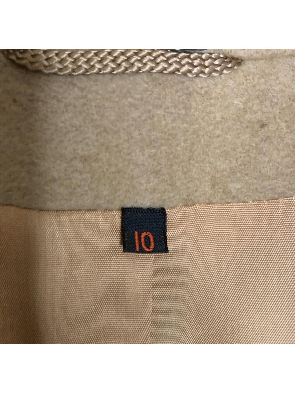 Vintage Admyra Red Label Beige Long Belted Overcoat Women’s Size 10 Lined Pocket - Picture 3 of 4